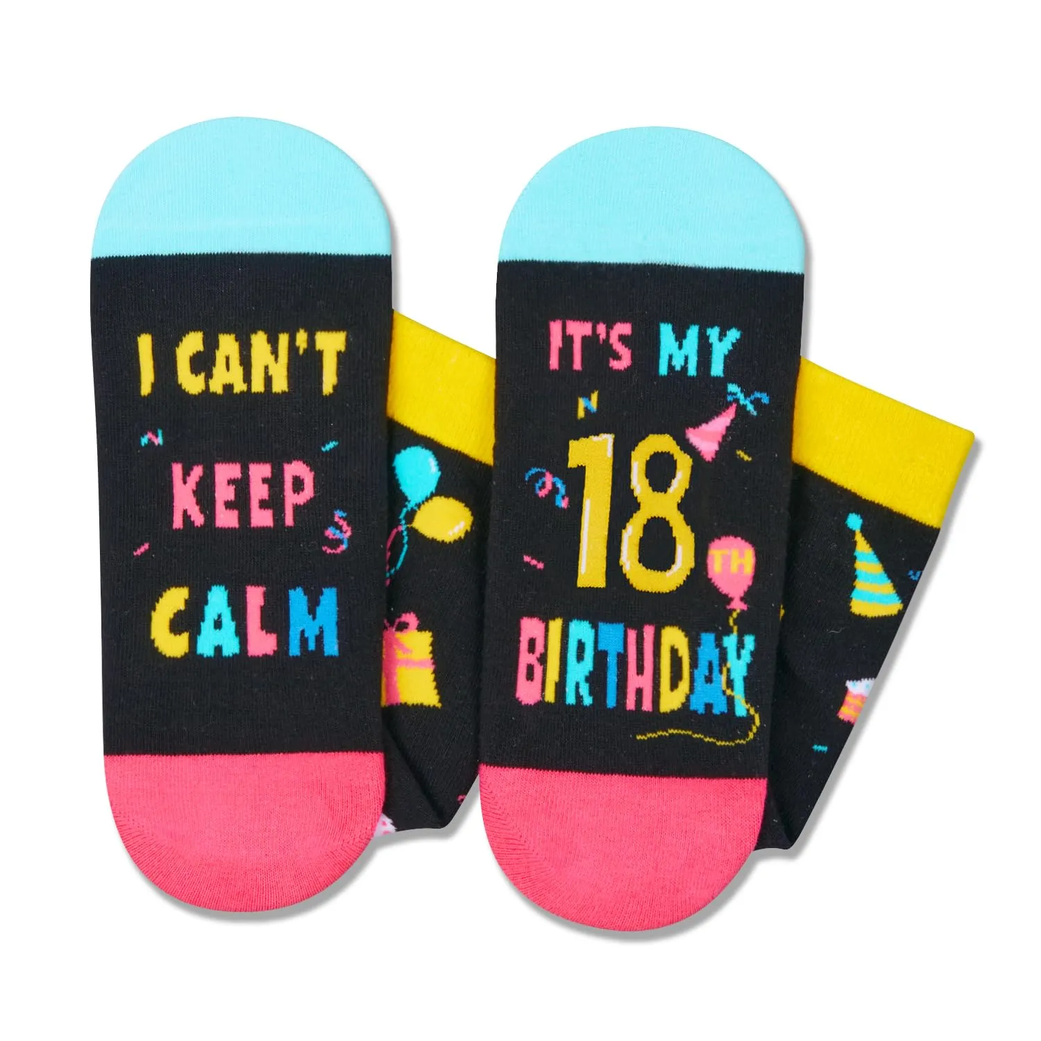 18th Birthday Gifts for 18 Year Old, 18 Gifts Idea for Teen Girls Boys, Happy Birthday Socks for Teenagers