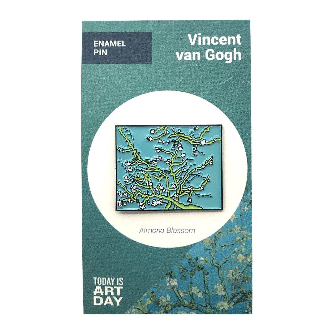 Almond Blossom by van Gogh Enamel Pin - Today is Art Day