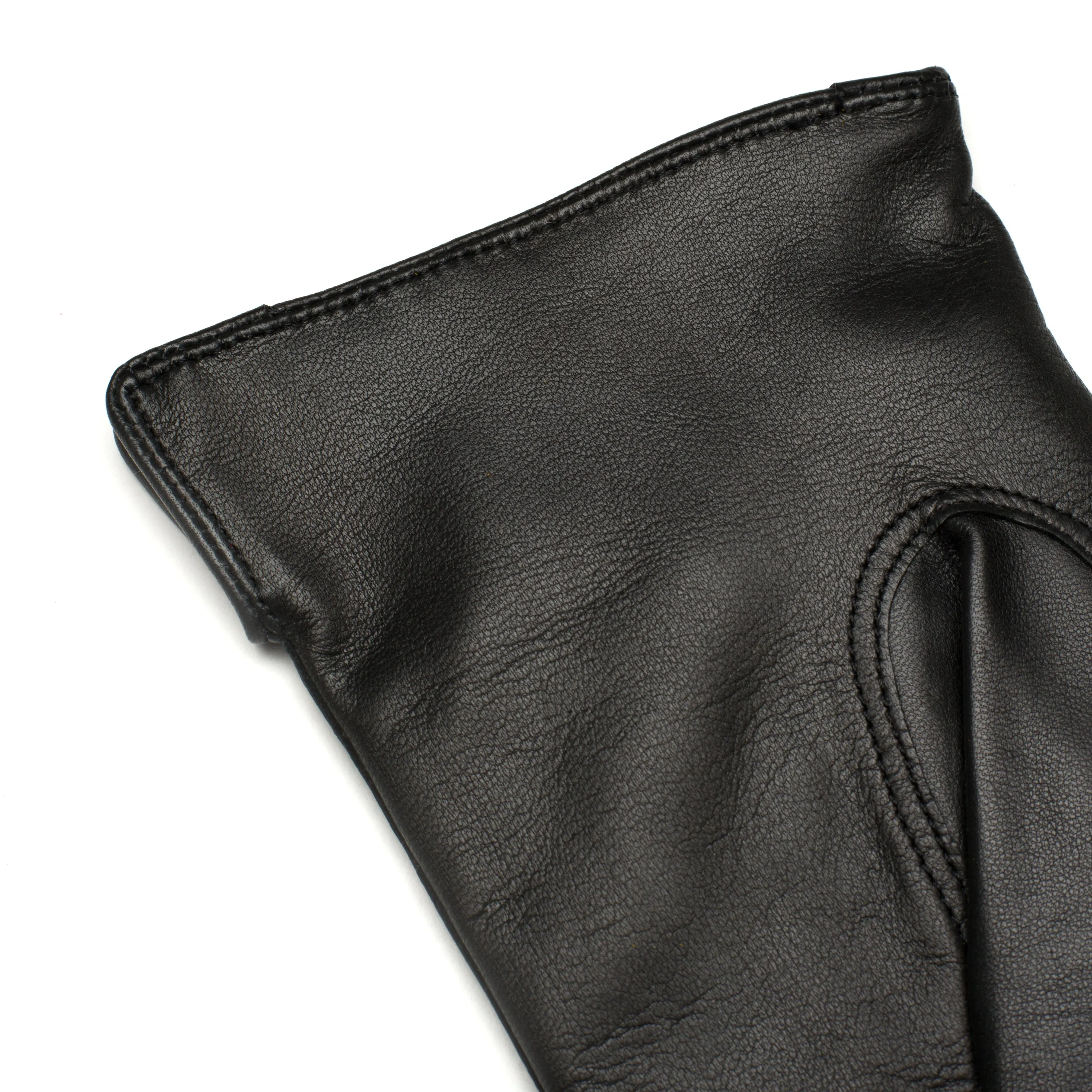 Assis Black Leather Gloves