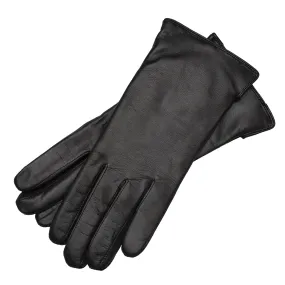 Assis Black Leather Gloves