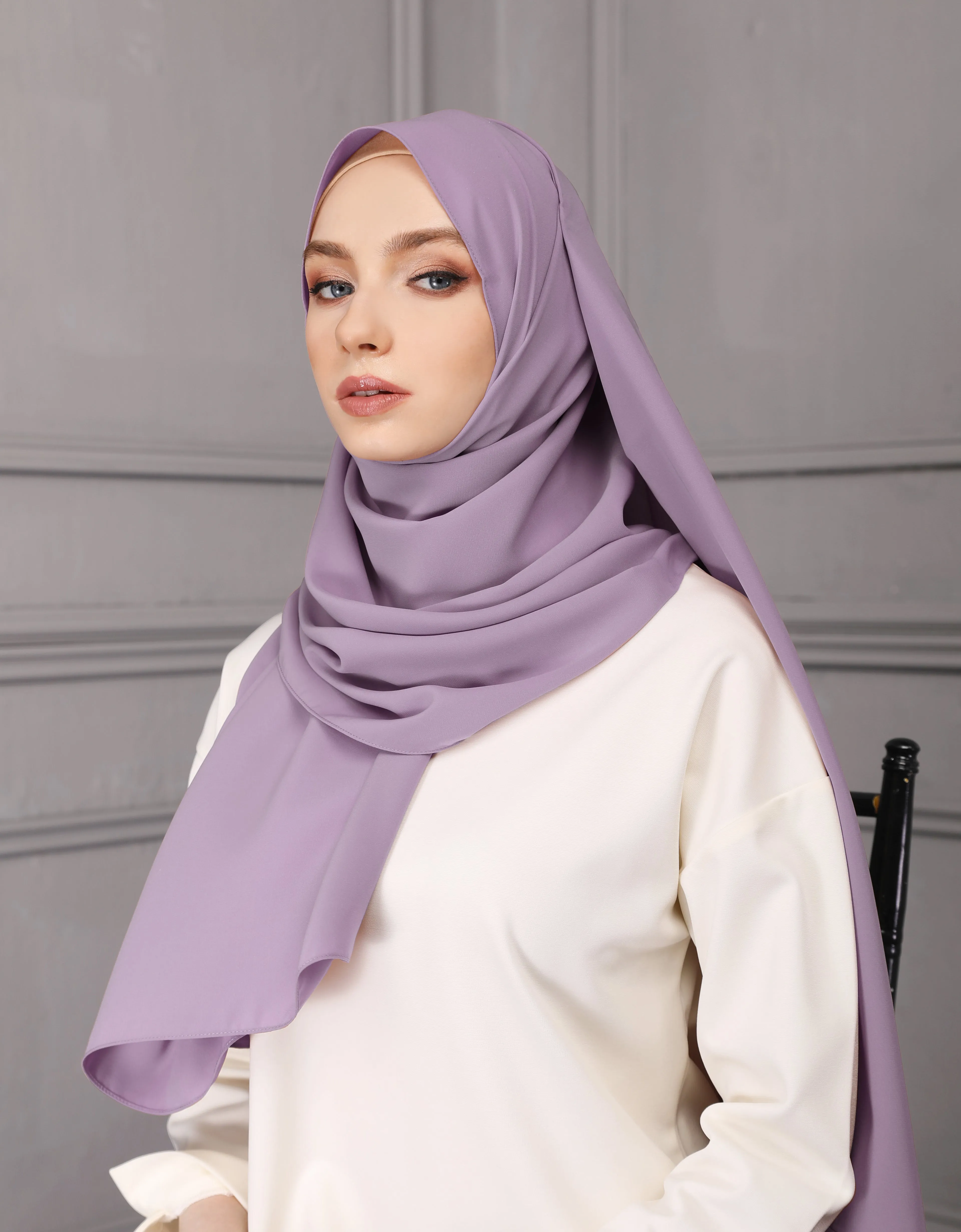 ASTEN SHAWL (LILAC)