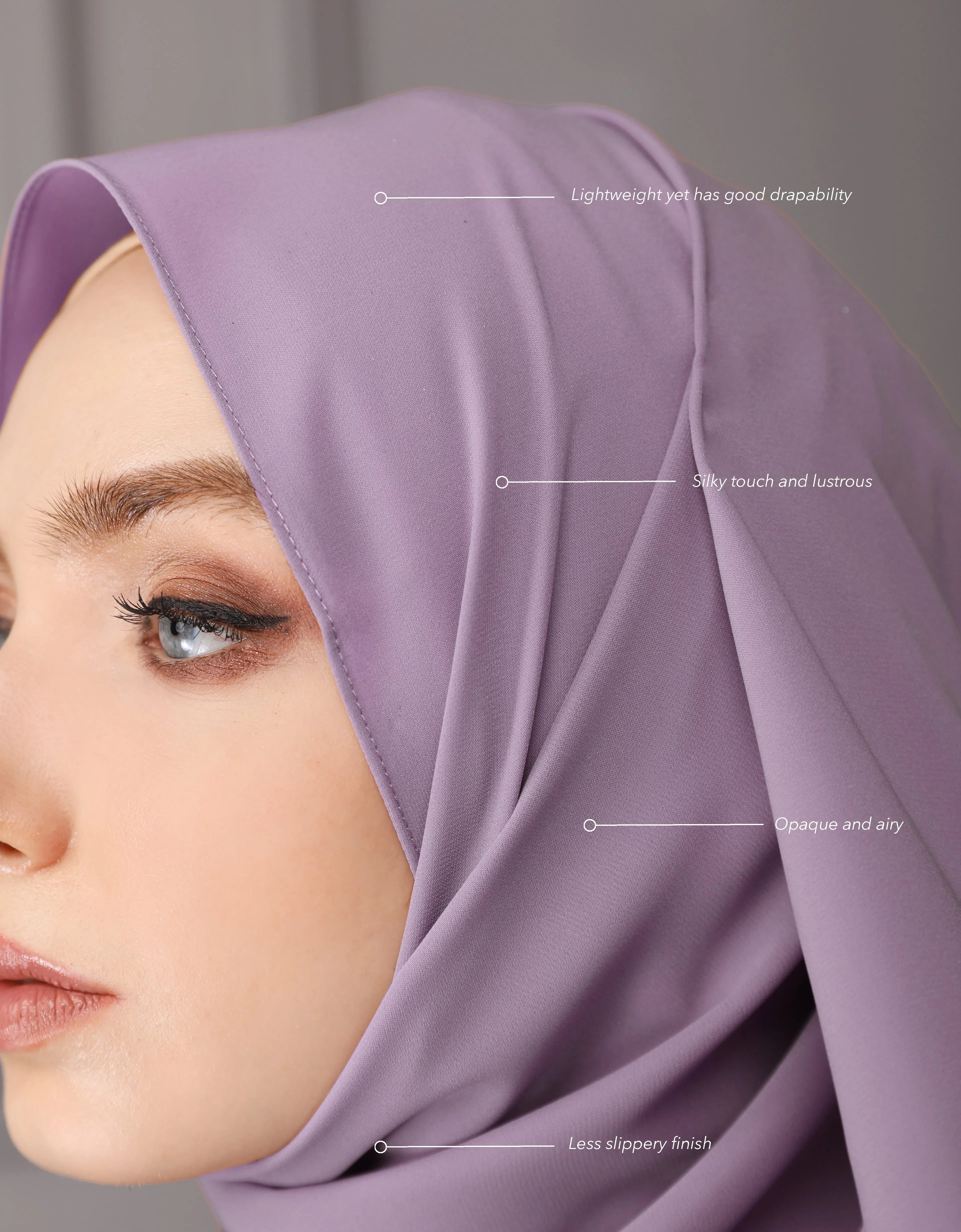 ASTEN SHAWL (LILAC)