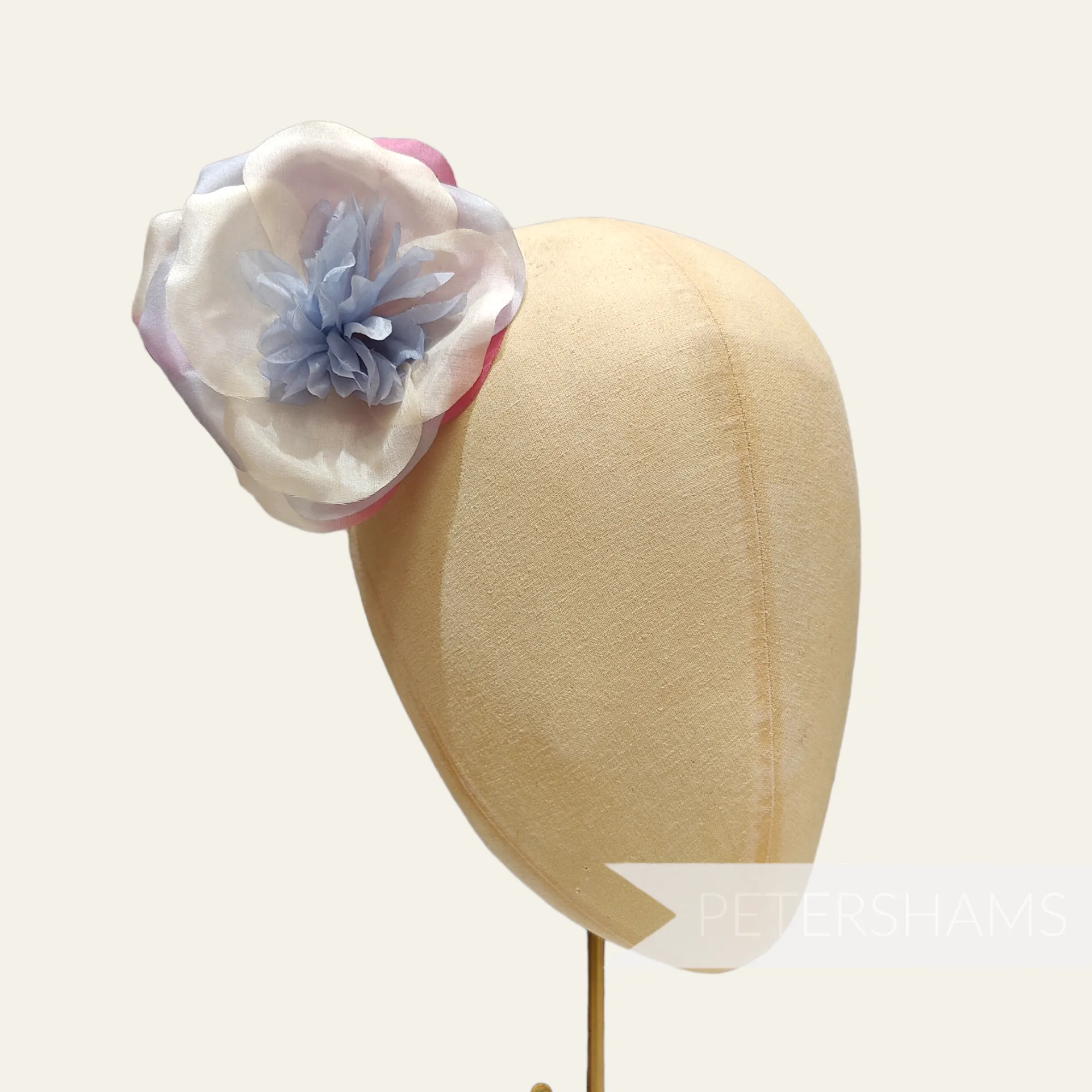 'Aubriella' 10cm Silk Flower Blossom Millinery Hat Mount