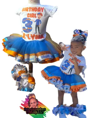 Blippi tutuset - blippi birthday outfit