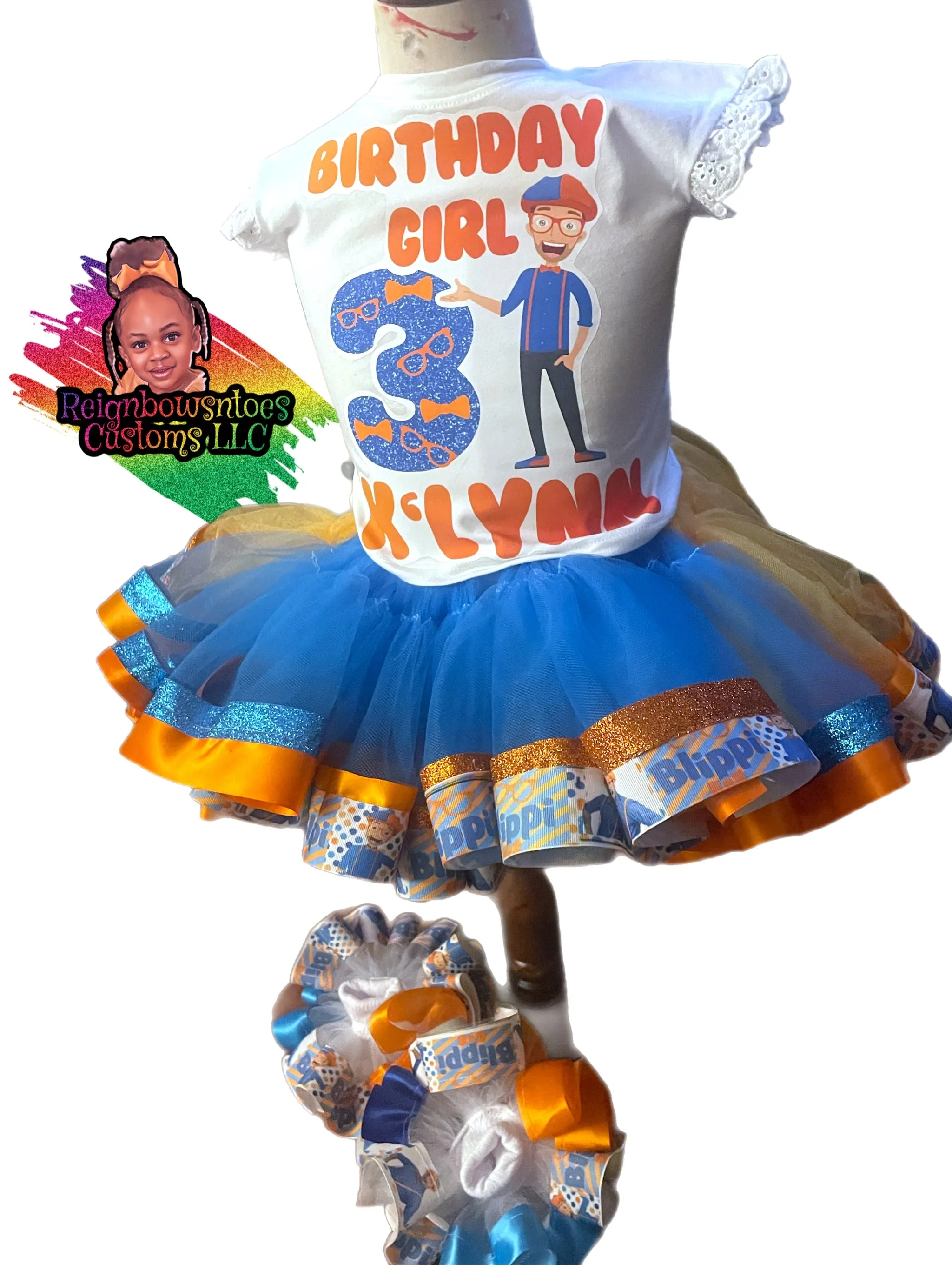 Blippi tutuset - blippi birthday outfit