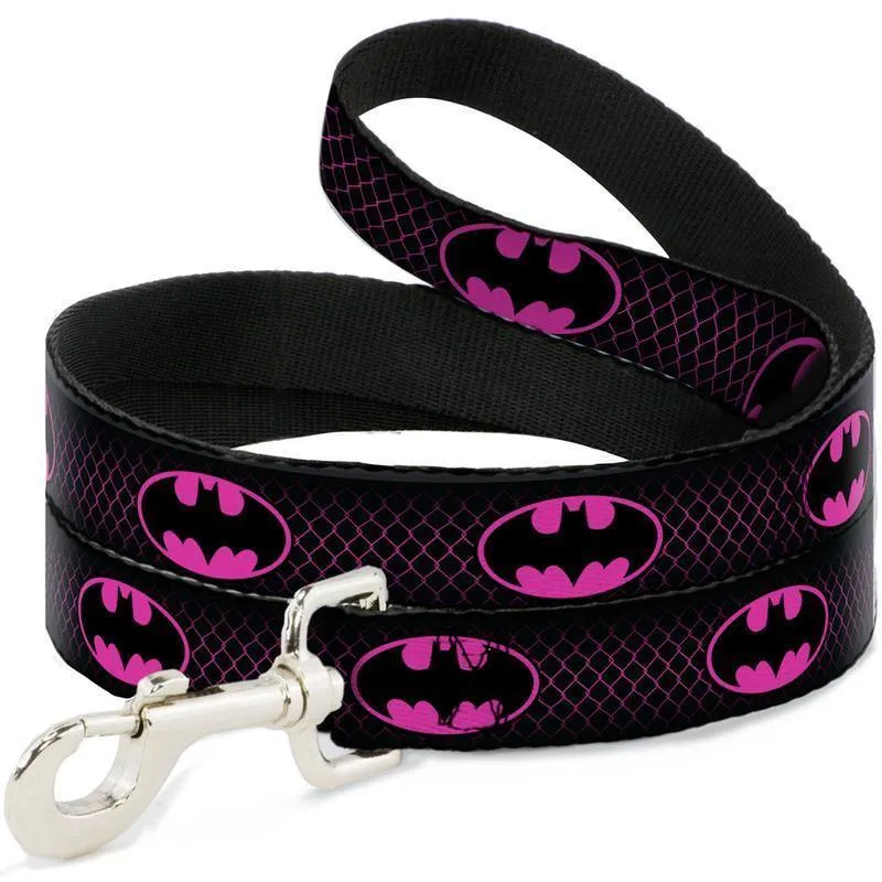 Buckle-Down Batman Shield Pink - Collar/Leash