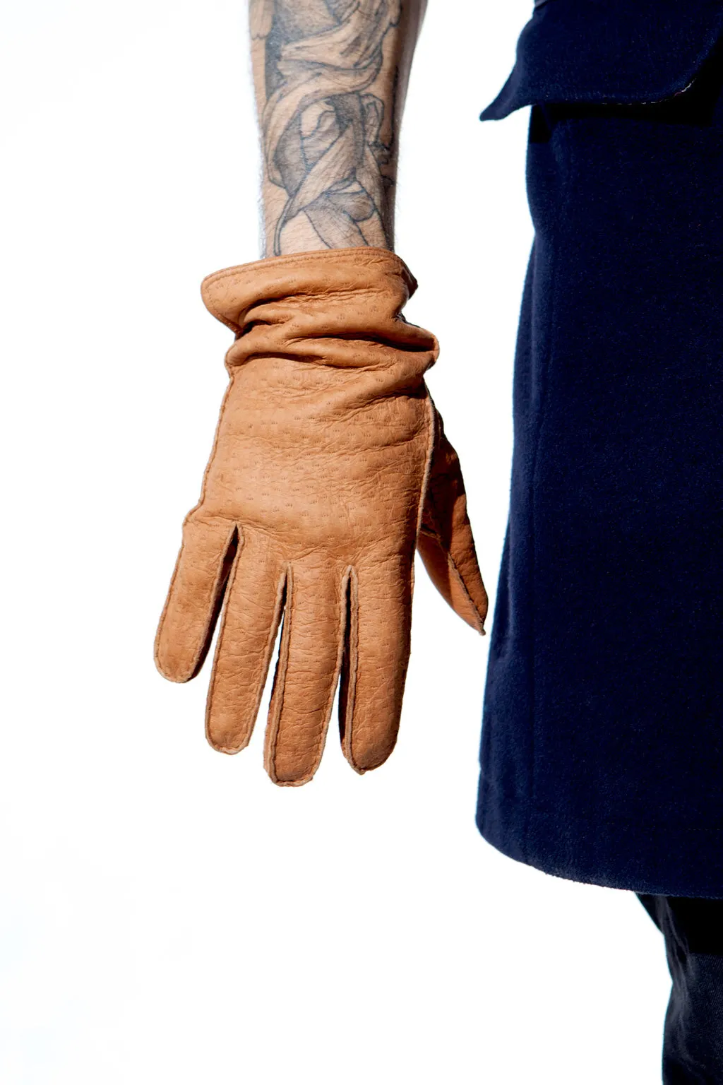 Classic peccary leather glacé gloves for men