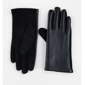 Classic Vegan Faux Leather Men's Black Gloves BUY 1 GET 1 FREE