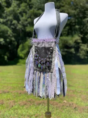 Colorful Fringe Purse - Stand Out with This Vibrant Purple Shoulder Bag