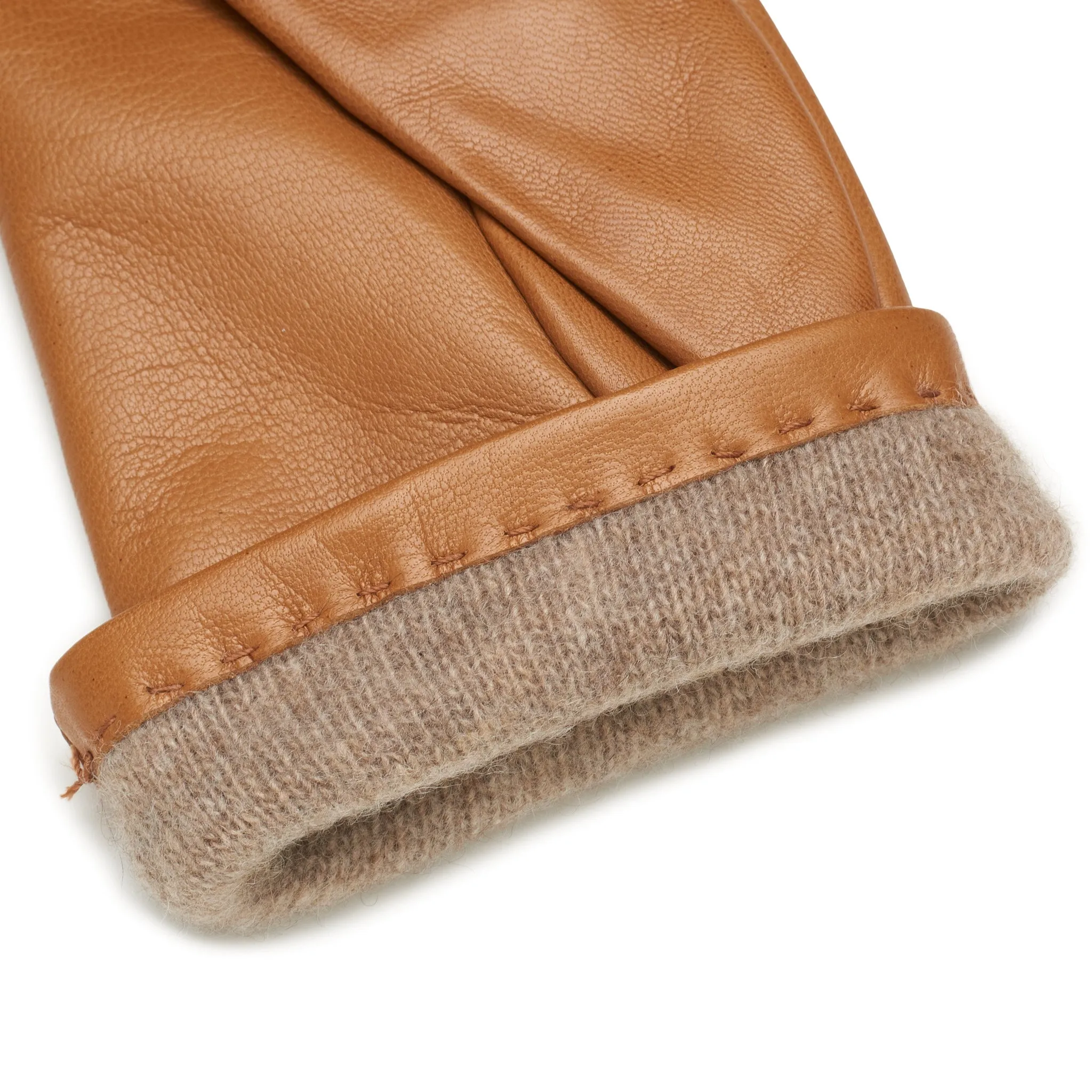 Cremona Camel Leather Gloves