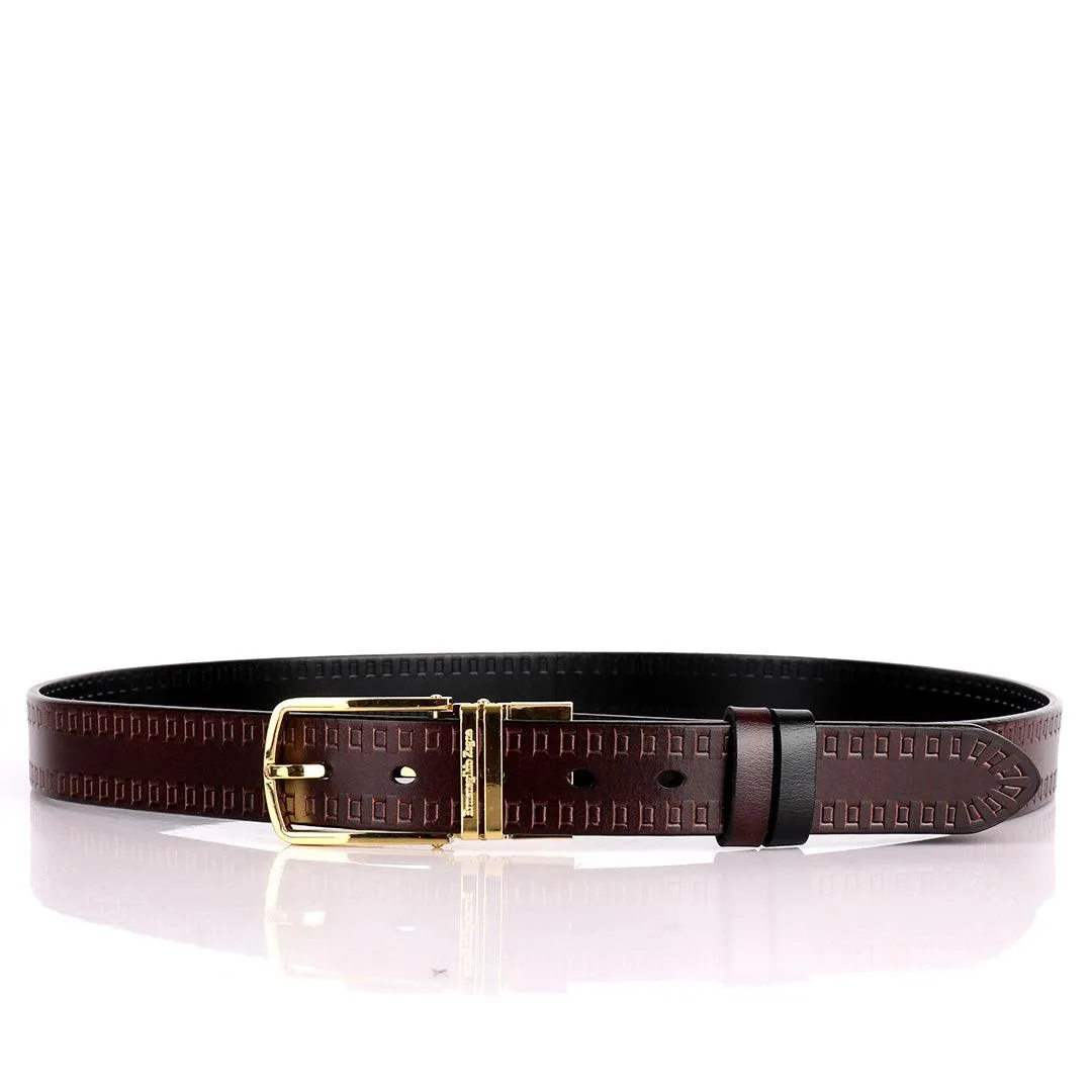 Ermenegildo Zegna Reversible Exquisite Leather Belt