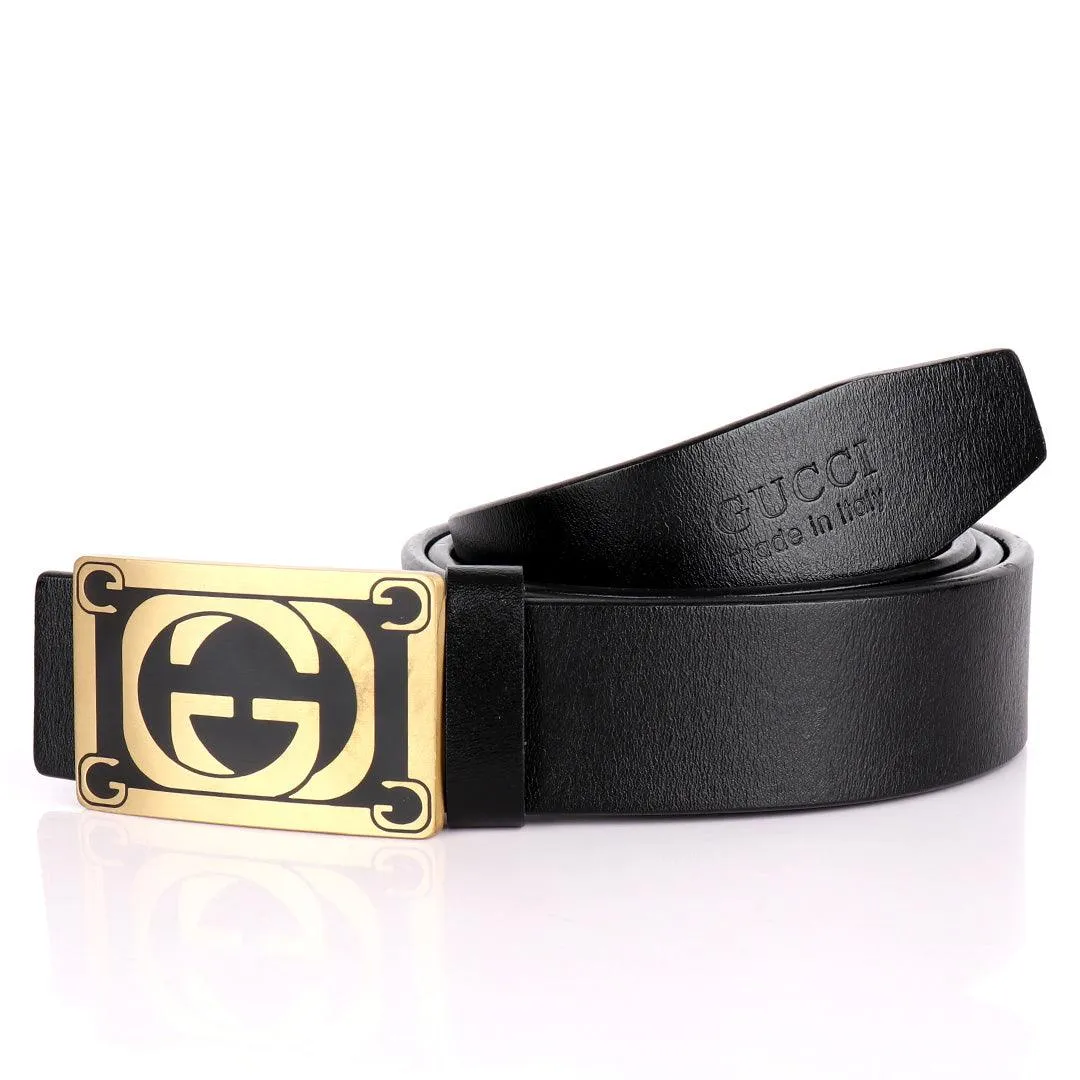 GC High Quality Luxury Men's Genuine Leather Belts-Black