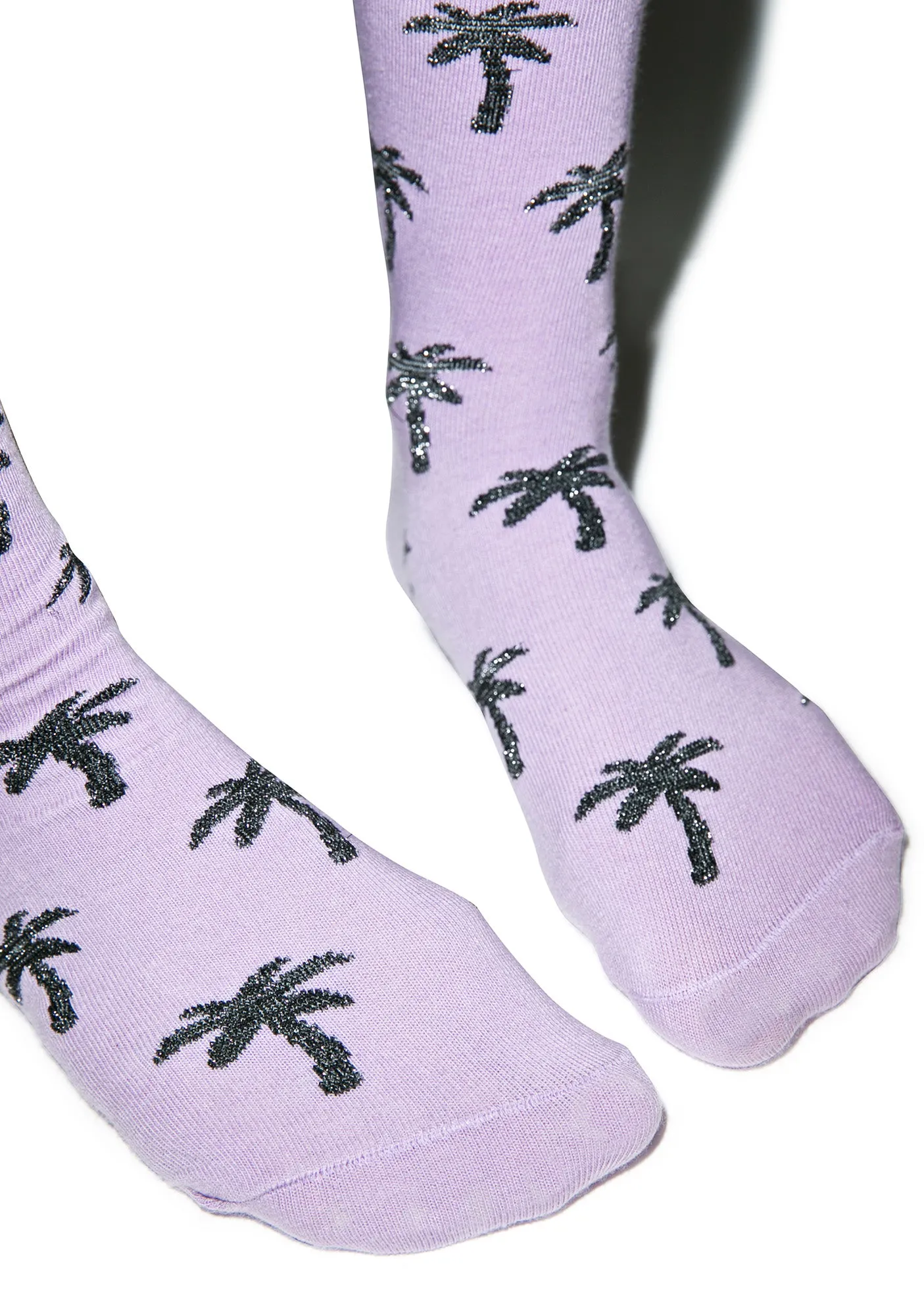 Glitter Palms Socks