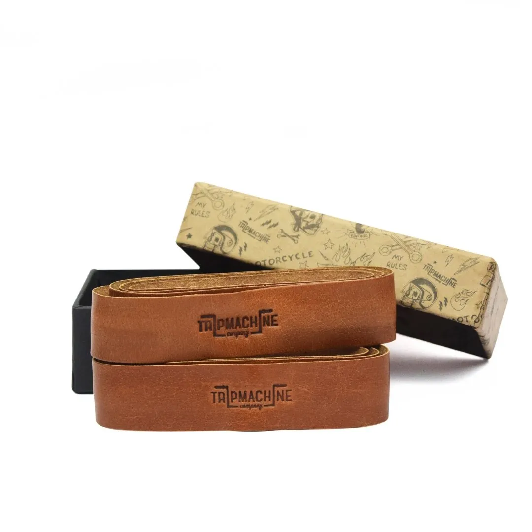 Grip Wrap in Vintage Tan - Handmade Leather - by Trip Machine