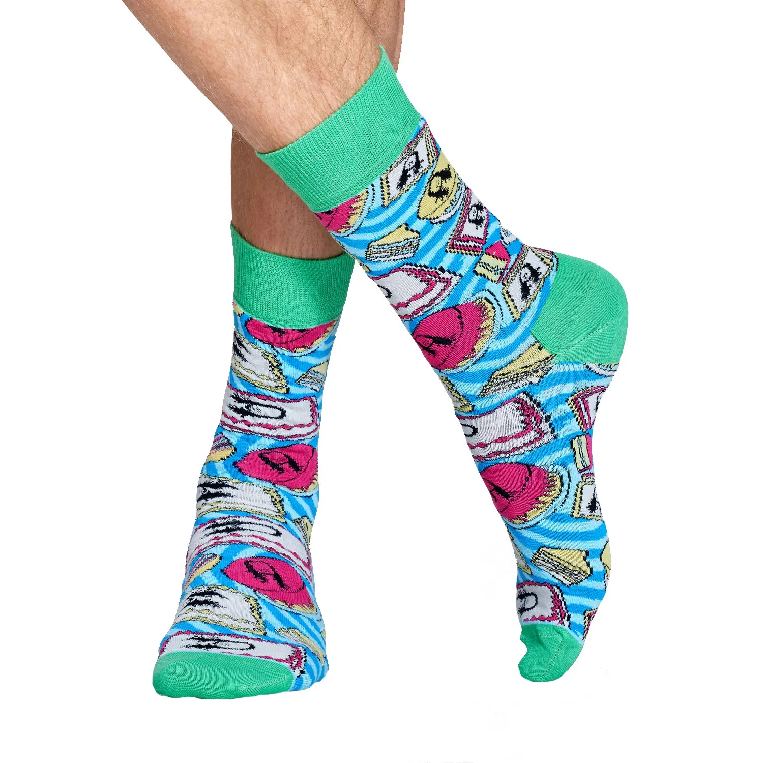 Happy Socks Men's Crew Socks - Steve Aoki Cake