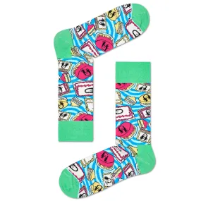 Happy Socks Men's Crew Socks - Steve Aoki Cake