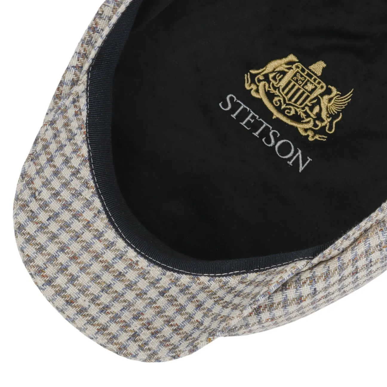 Hatteras Tweed Houndstooth Newsboy Cap by Stetson