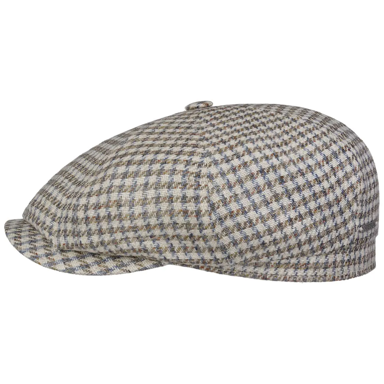 Hatteras Tweed Houndstooth Newsboy Cap by Stetson