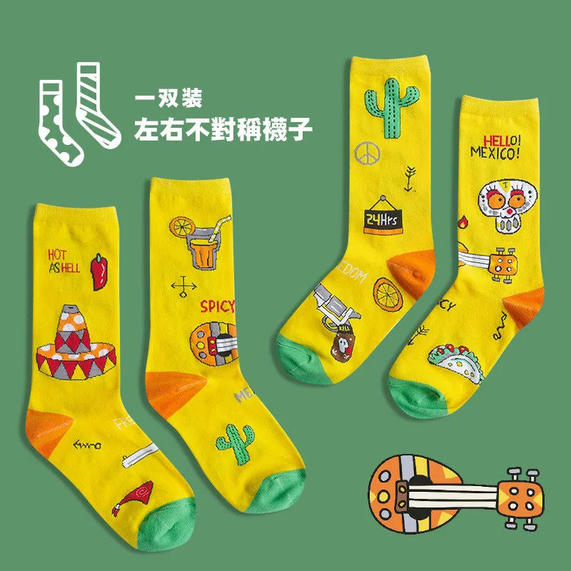 Japanese Pastel Graphic Socks