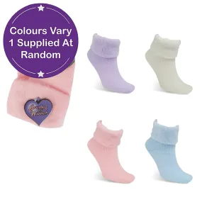 Ladies Bed Socks 1 Pack Assorted