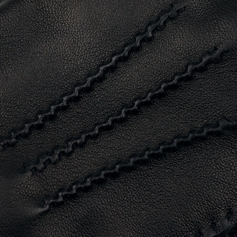 Lambskin Gloves With Cashmere Lining - Black