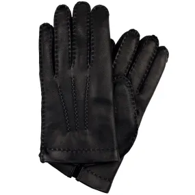 Lambskin Gloves With Cashmere Lining - Black