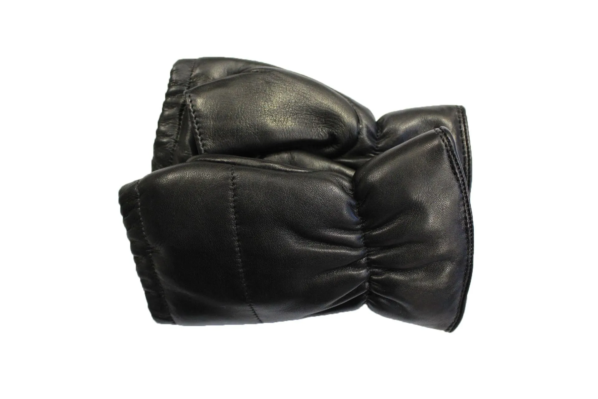 Lara Cuff - Women's Fleece-Lined Fingerless Leather Gloves