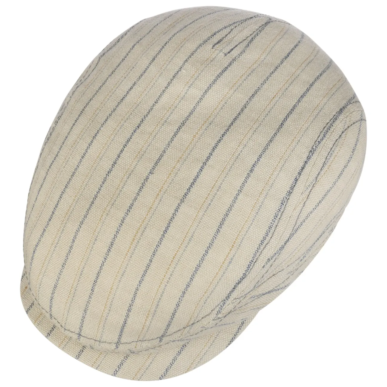 Ledford Driver Linen Flat Cap by Stetson