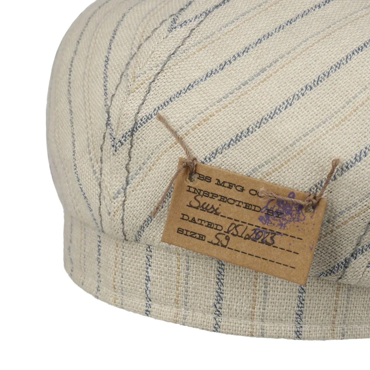 Ledford Driver Linen Flat Cap by Stetson