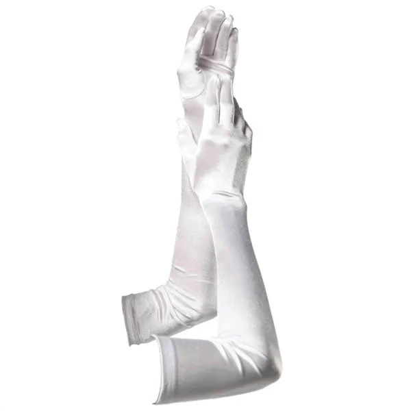 Leg Avenue Extra-Long Opera Length Satin Gloves