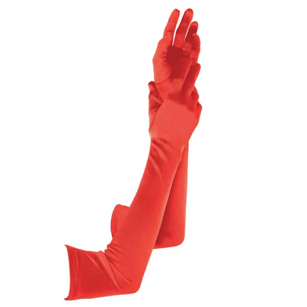 Leg Avenue Extra-Long Opera Length Satin Gloves