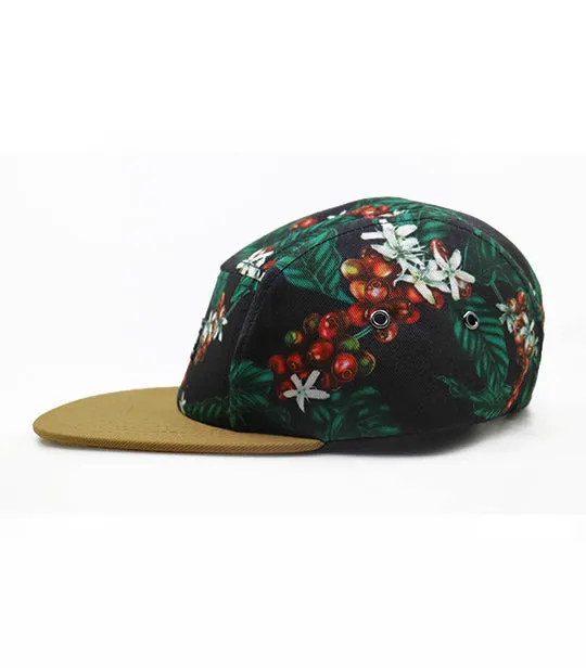 Let Coffee Bloom 5 panel hat