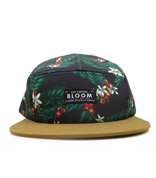 Let Coffee Bloom 5 panel hat