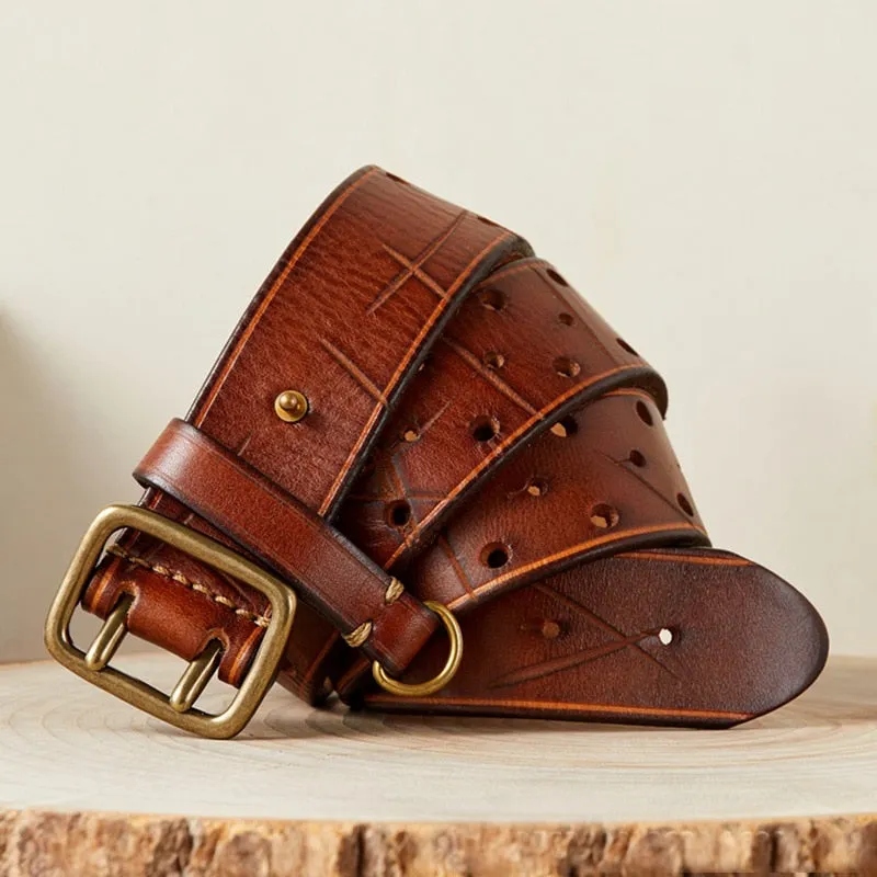 Luxury Thick Double Buckle Belt