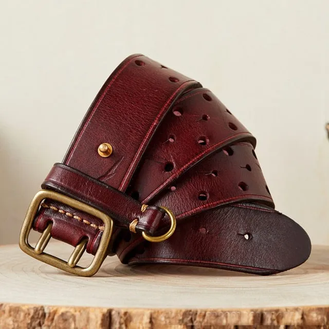 Luxury Thick Double Buckle Belt