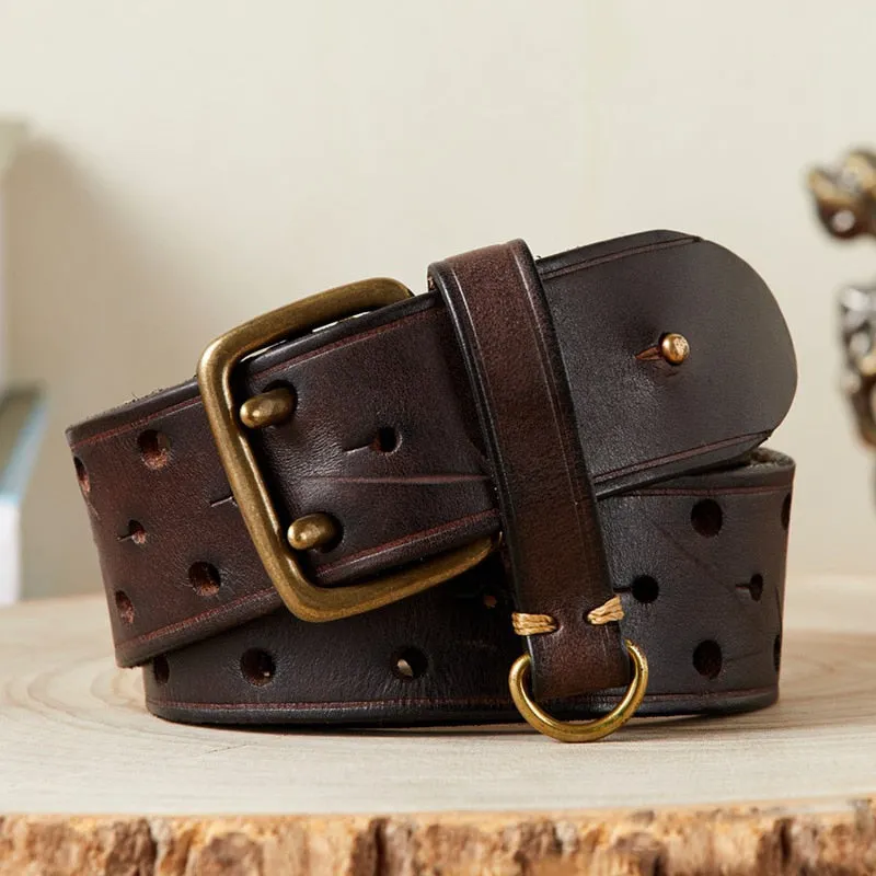 Luxury Thick Double Buckle Belt