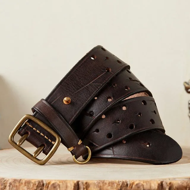 Luxury Thick Double Buckle Belt