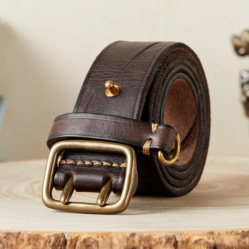 Luxury Thick Double Buckle Belt