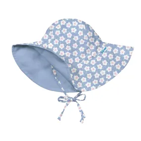 Mix & Match Reversible Brim Sun Protection Hat-Light Blue Blossom