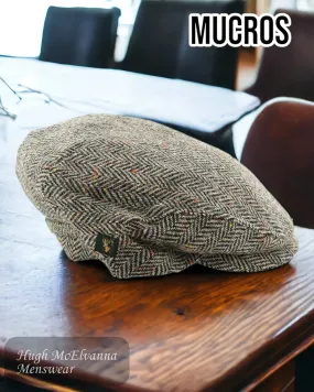 Mucros Trinity Grey Irish Tweed Cap - 1