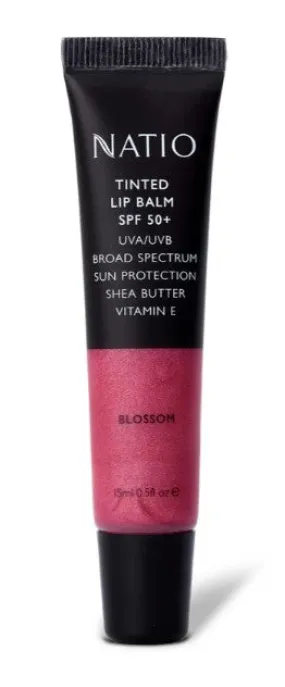 Natio Tinted Lip Balm SPF 50  Blossom