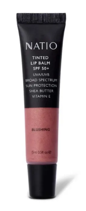 Natio Tinted Lip Balm SPF 50  Blushing