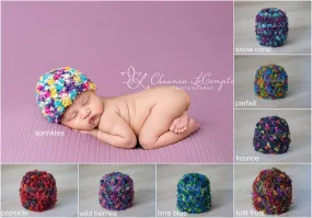 Newborn Confetti Beanie Hats - You Choose Color