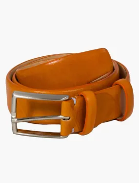 Orange Venezia Leather Belt