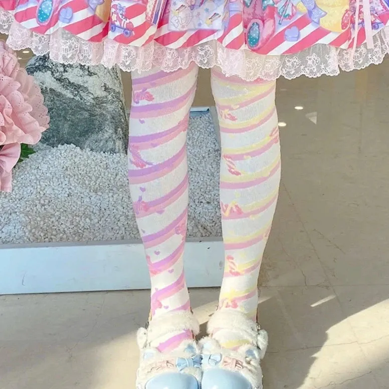 Pastel Harajuku Knee High Socks