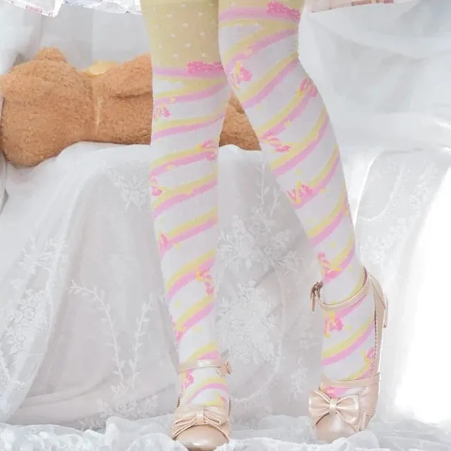 Pastel Harajuku Knee High Socks