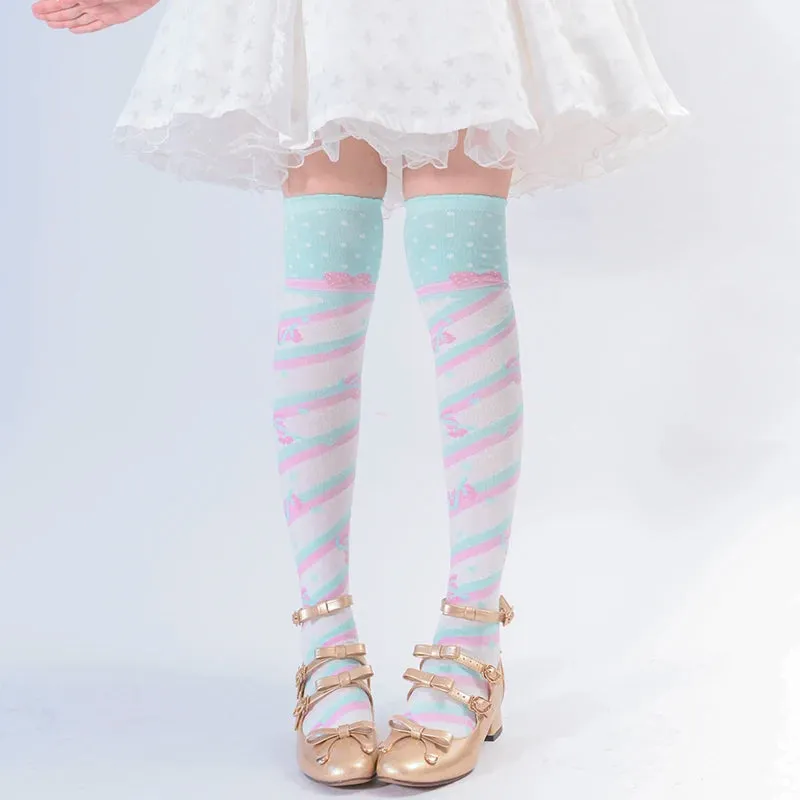 Pastel Harajuku Knee High Socks