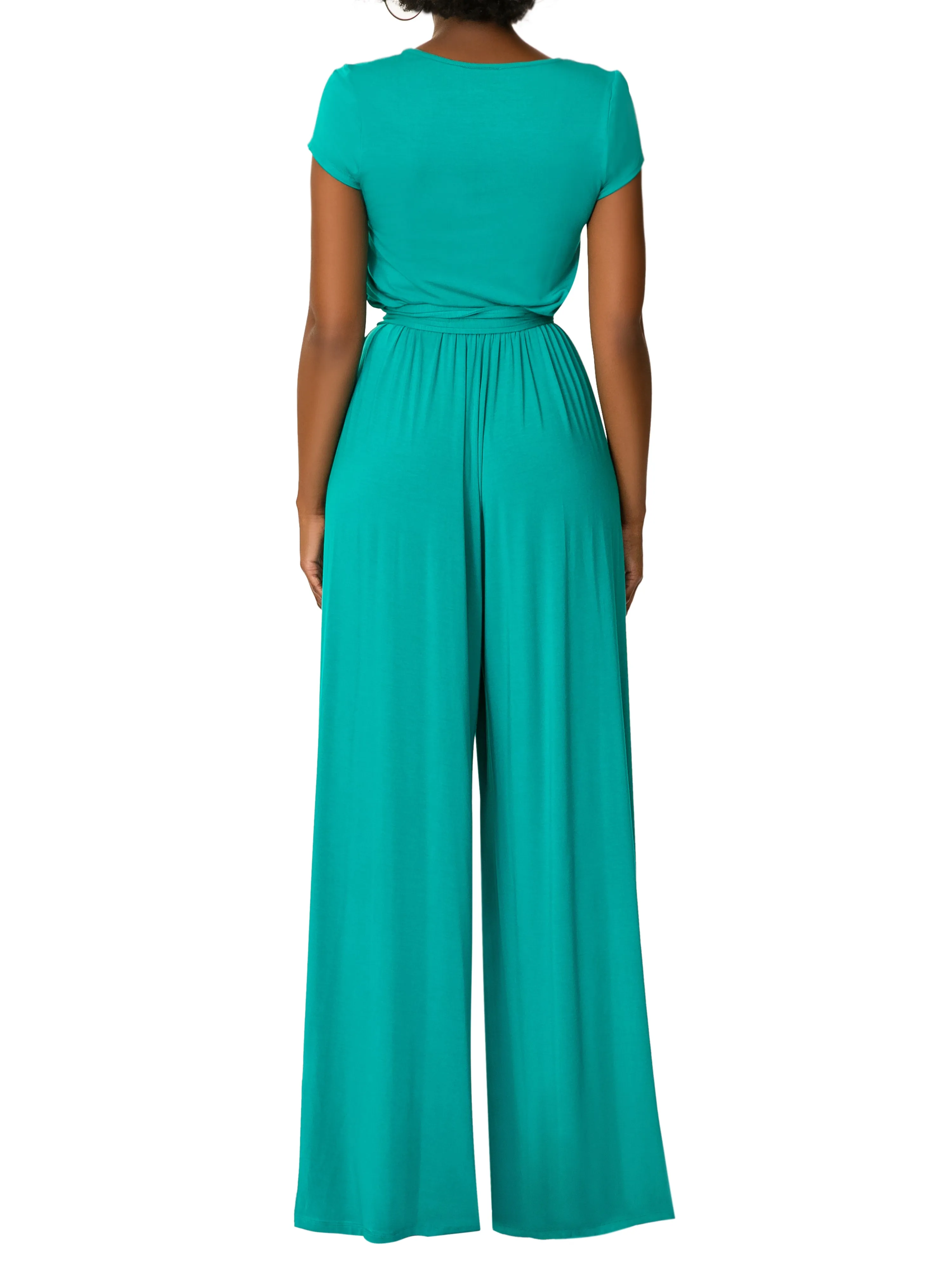 "Breeze" Emerald Jersey Jumpsuit