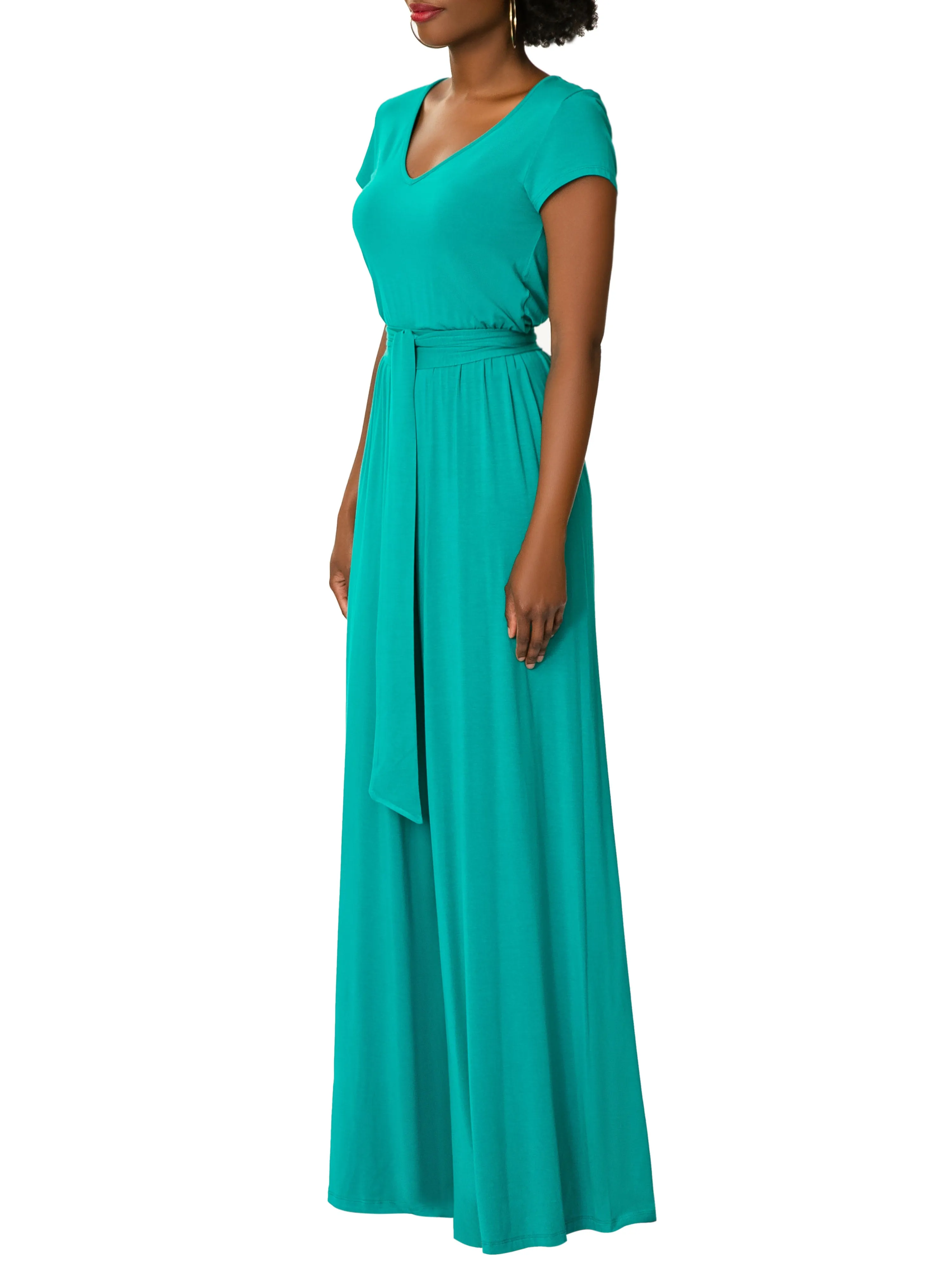 "Breeze" Emerald Jersey Jumpsuit