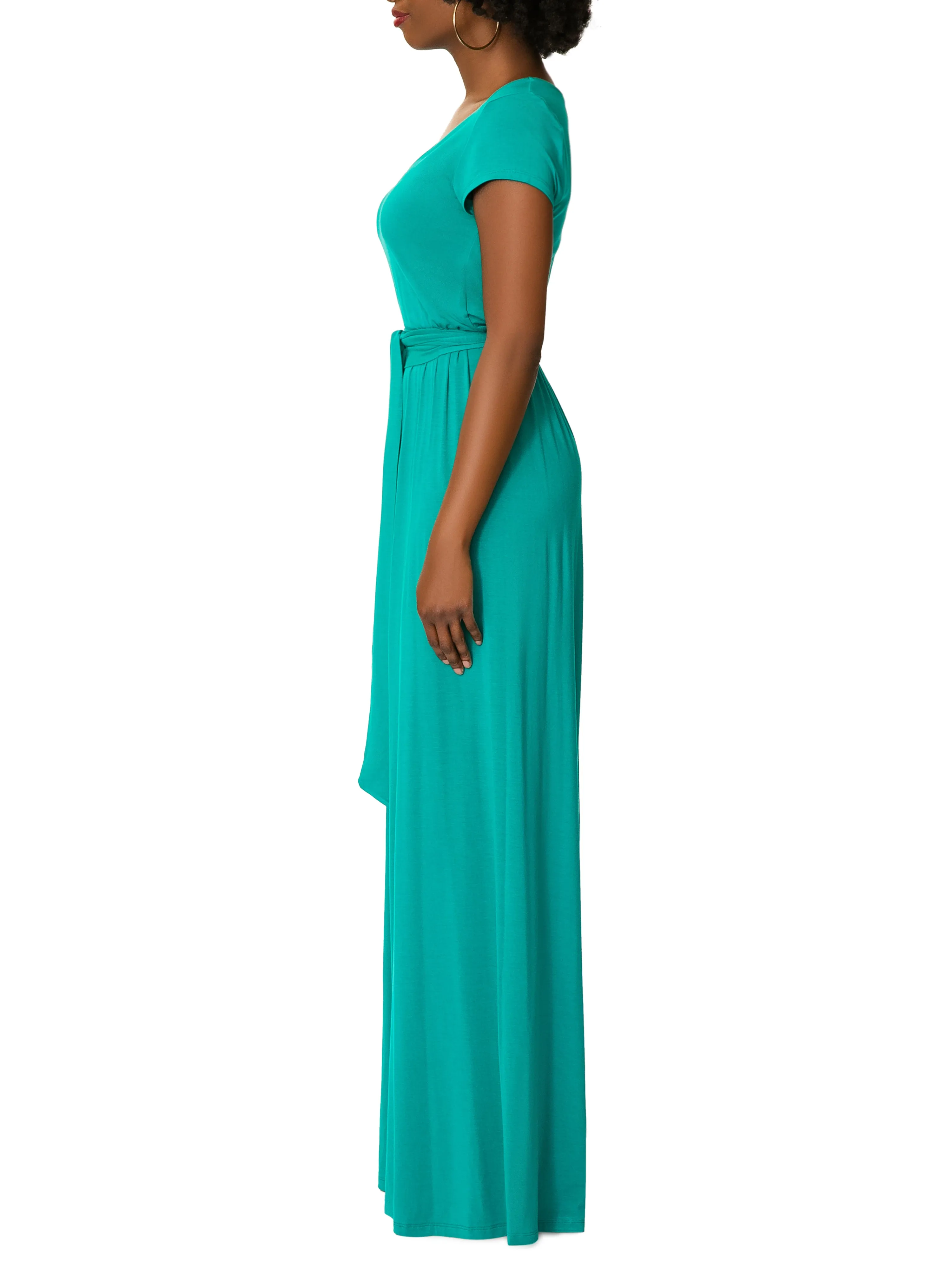 "Breeze" Emerald Jersey Jumpsuit